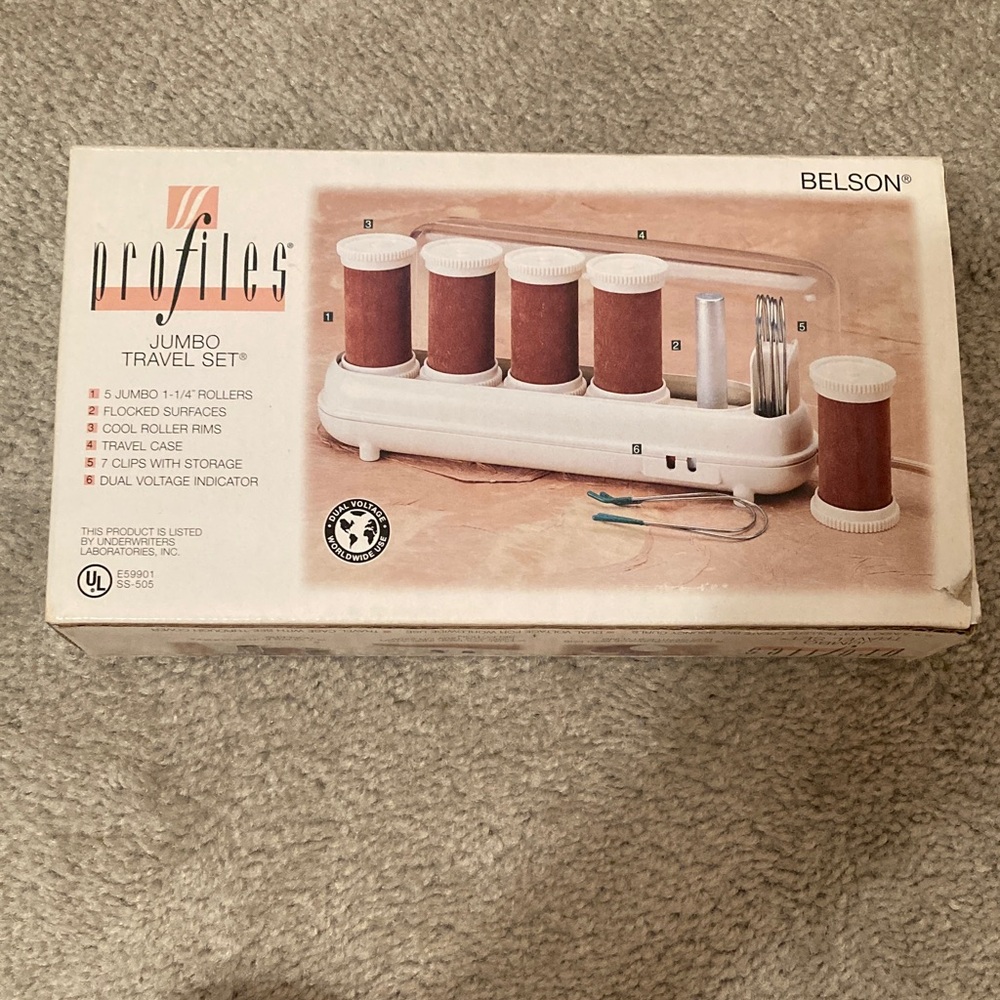 Belson Profiles Jumbo Travel Hair Roller Set